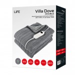 LIFE VILLA DOVE DOUBLE Πλεκτή θερμαινόμενη ηλεκτρική κουβέρτα, 160 x 120cm